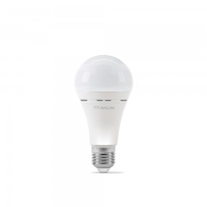 LED лампа акумуляторна TITANUM A68 10W E27 4000K 220V
