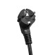 Мережевий подовжувач VIDEX ONCORD з/з 4п 3м (3x1.5мм) з кнопкою Black