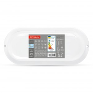 LED світильник вологозахищений овальний TITANUM 20W 6500K TL-BHO-206
