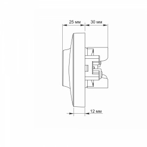 Розетка подвійна із заземленням біла VIDEX BINERA