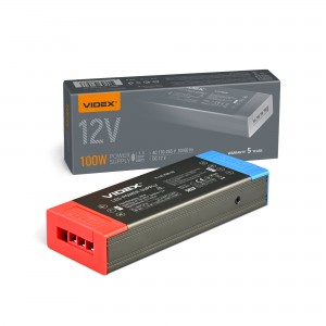Блок живлення для LED стрічки VIDEX DC12V 8.25A 100W (VL-LST-P100-12V)