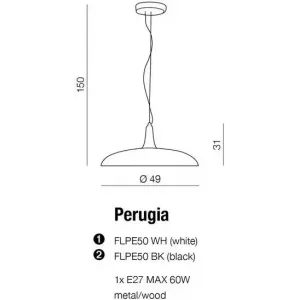 Люстра-підвіс Azzardo Perugia FLPE50WH (AZ1334)