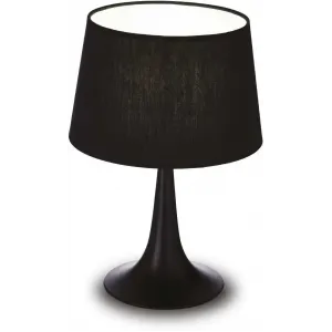 Декоративна настільна лампа Ideal lux London TL1 Small Nero (110554)