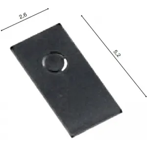 Елемент трекової системи AZZARDO AZ6372 ALFA TRACK MAGNETIC52 END CAP BK