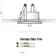 Аксесуар Azzardo CANOPY GIPS 7cm BK AZ5451