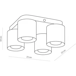 Спот з чотирма лампами TK LIGHTING 6511