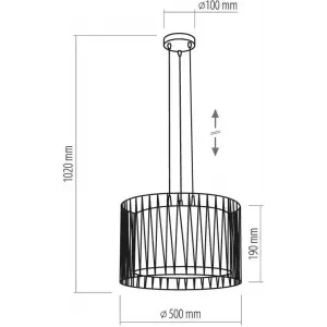 Люстра TK lighting 1655 Harmony Black