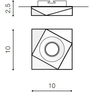 Точковий врізний світильник Azzardo Lorenzo NC1778-CH (AZ1617)