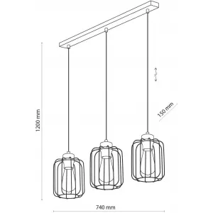 Люстра-підвіс TK LIGHTING 4716