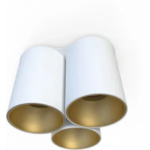 Точковий накладний світильник Nowodvorski 7666 EYE TONE III WHITE/GOLD PL