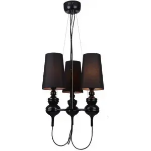 Люстра Azzardo Baroco 3 Pendant AD7121S-3 BK (AZ2163)