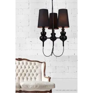 Люстра Azzardo Baroco 3 Pendant AD7121S-3 BK (AZ2163)