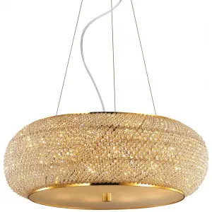 Кришталева люстра Ideal lux Pasha SP10 Oro (82257)