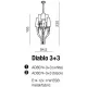 Люстра сучасна Azzardo Diablo AD8074-3-3-WH (AZ0173)