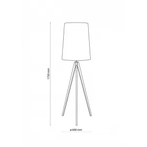 Торшер зі столиком TK Lighting WALZ GRAY 5599