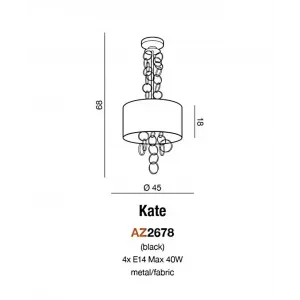 Люстра Azzardo AZ2678 Kate