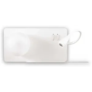 Бра з лампою для читання Ideal lux Book-2 AP2 Bianco (174822)