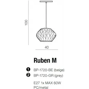 Люстра Azzardo Ruben M BP-1720-BE (AZ2380)