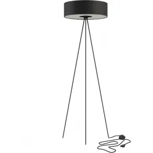 Торшер на тринозі Nowodvorski 7988 CADILAC III BLACK BL PL