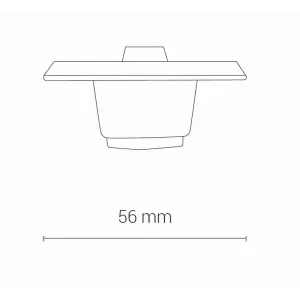 Елемент трекової системи Nowodvorski 8688 CTLS RECESSED DEAD END CAP WHITE CN