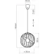 Люстра-підвіс TK lighting 1626 Orbita Black