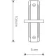 Елемент трекової системи Nowodvorski 8967 Profile Recessed Straight Connector White