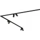 Спот-система Nowodvorski 7702 MONO CORNER VIII 2X200 BLACK/GOLD PL