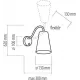 Бра спрямованого світла TK lighting 2445 Wire White