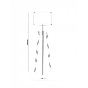 Торшер зі столиком TK Lighting PEREZ LINEN 5423