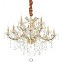 Кришталева люстра Ideal lux Napoleon SP12 Oro (167404)