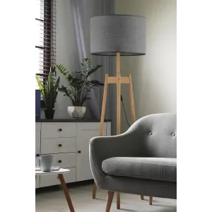 Торшер зі столиком TK Lighting PEREZ GRAY 5426