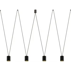 Люстра-підвіс Nowodvorski 7814 MORE TONE IV BLACK/GOLD PL