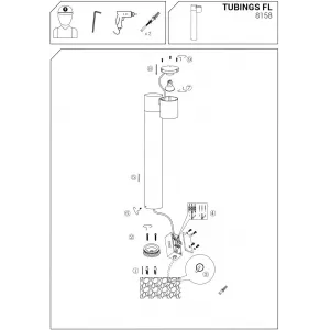Світильник вуличний Nowodvorski 8158 TUBINGS
