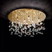 Кришталева люстра Ideal lux Moonlight PL15 Oro (82790)