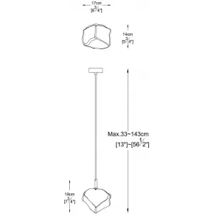 Люстра-підвіс Zuma Line Rock Pendant P0488-01F-U8AC