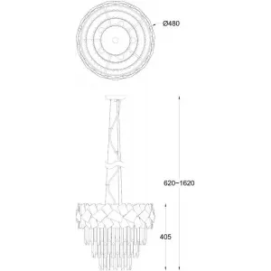 Кришталева люстра Zuma Line Quasar Pendant P0506-06A-F4AC