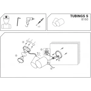 Вулична підсвітка фасаду Nowodvorski 8160 TUBINGS
