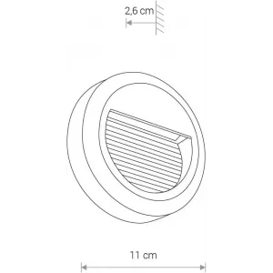 Вулична підсвітка фасаду Nowodvorski 8147 SIDEWALK Round Led CN