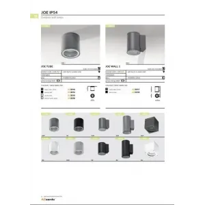 Вулична підсвітка фасаду Azzardo AZ3317 Joe Wall 1 (dark grey)