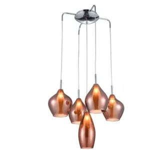 Люстра-підвіс Azzardo AZ3172 Amber Milano (copper)