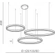 Люстра Azzardo HALO PENDANT 120+100+80 CCT GO + REMOTE CONTROL AZ5350