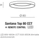 Стельовий світильник Azzardo SANTANA TOP 80 CCT WO + REMOTE CONTROL AZ4997