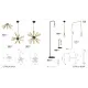 Люстра декоративна TK lighting 1468 Estrella Black