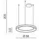 Люстра Azzardo AGNES PENDANT 58 DIMM CCT SWITCH WH AZ5018