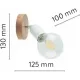 Точковий накладний світильник TK Lighting SIMPLY WOOD WHITE 4745
