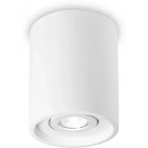 Точковий накладний світильник Ideal lux Oak PL1 Round Bianco (150420)
