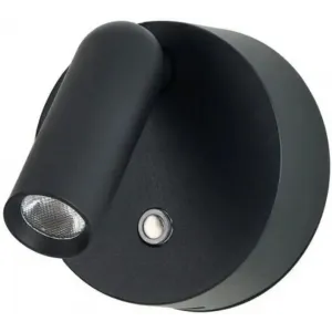 Бра спрямованого світла AZZARDO AZ5630 COMO ROUND DIMM WALL BK