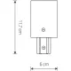 Елемент трекової системи Nowodvorski 8972 Profile Recessed Power End Cap White