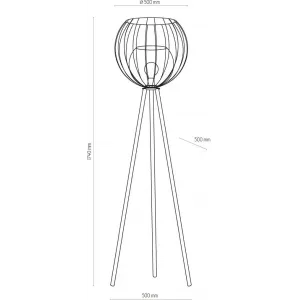 Торшер на тринозі TK LIGHTING 5057