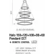 Люстра Azzardo HALO PENDANT 150+120+100+80+60 CCT BK + REMOTE CONTROL AZ5351